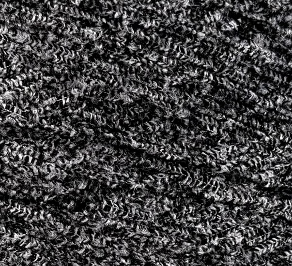 Luigi Boldrini SPUN TWEED Nm 6000 – Chenillegarn aus Viskose col. Bleigrau Mélange